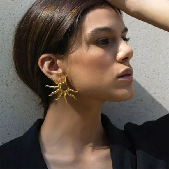 New! Anthro LYNYER Sunshine Earrings - Picture 10 of 10